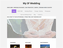 Tablet Screenshot of mysfwedding.com